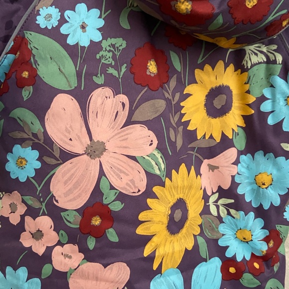 HANNA ANDERSSON snowsuit floral puffy jacket bunting waterproof botanical suit - Picture 5 of 7